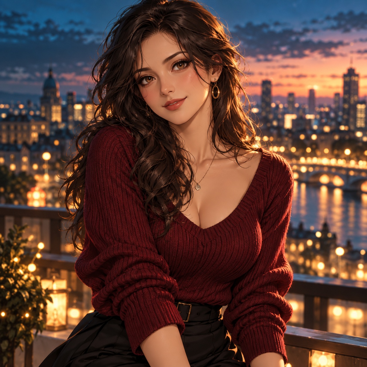 Anime avatar — AI raster reference