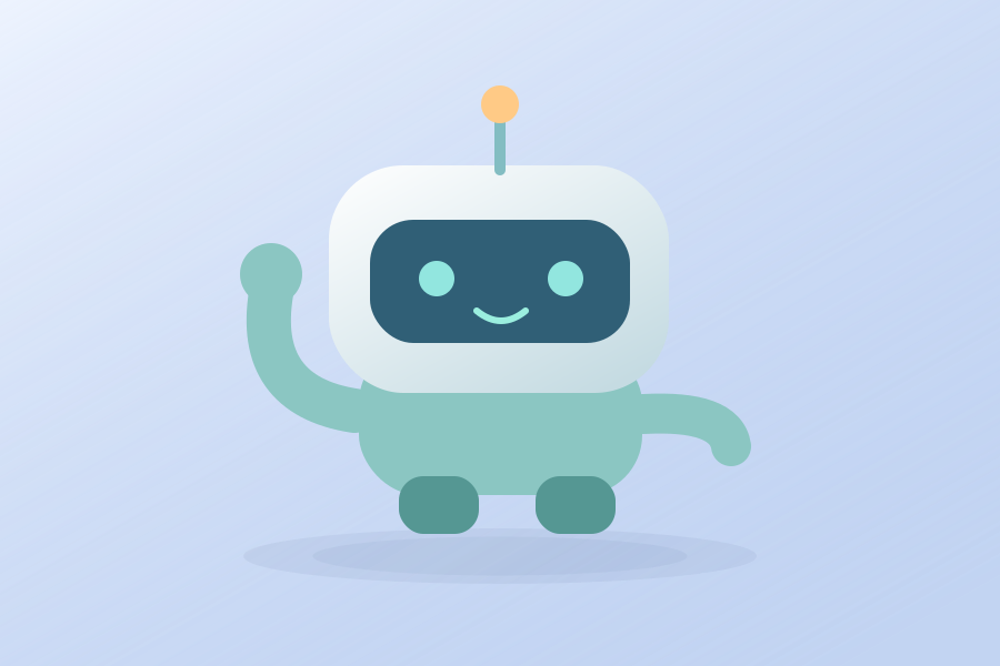 Friendly clay assistant — Concept illustration