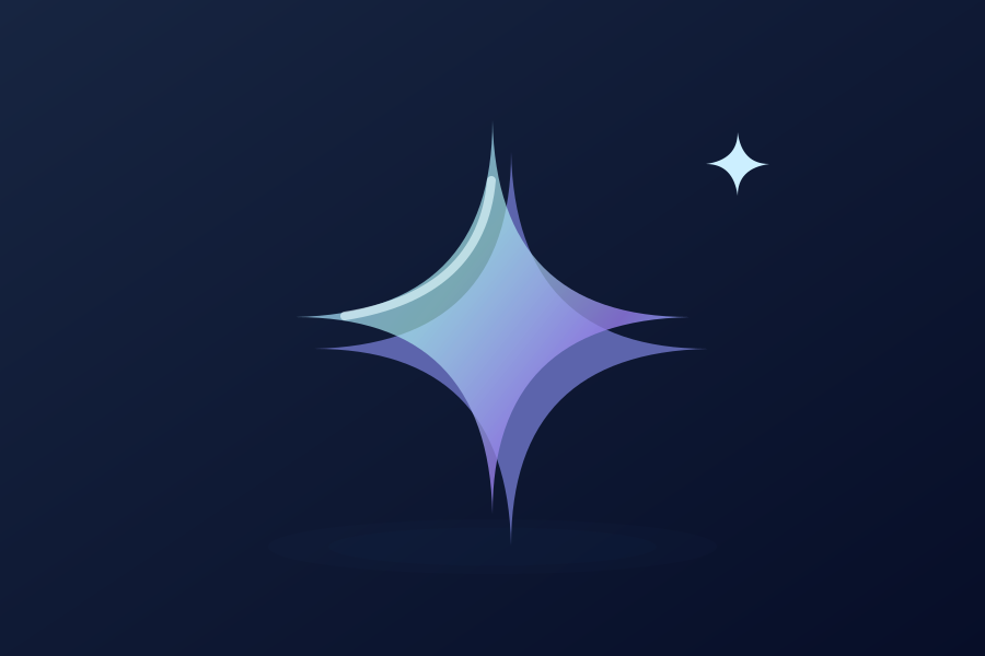 Iridescent glass symbol — Concept illustration