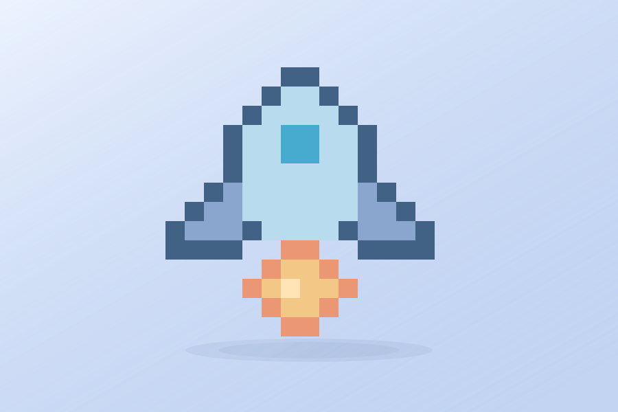8-bit pixel emblem
