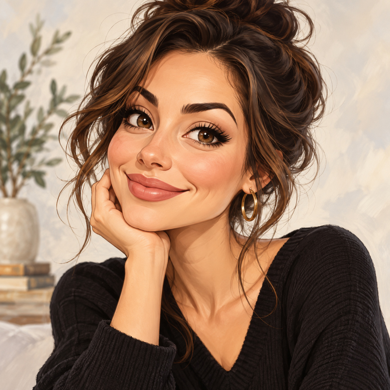 Elegant Caricature Portrait