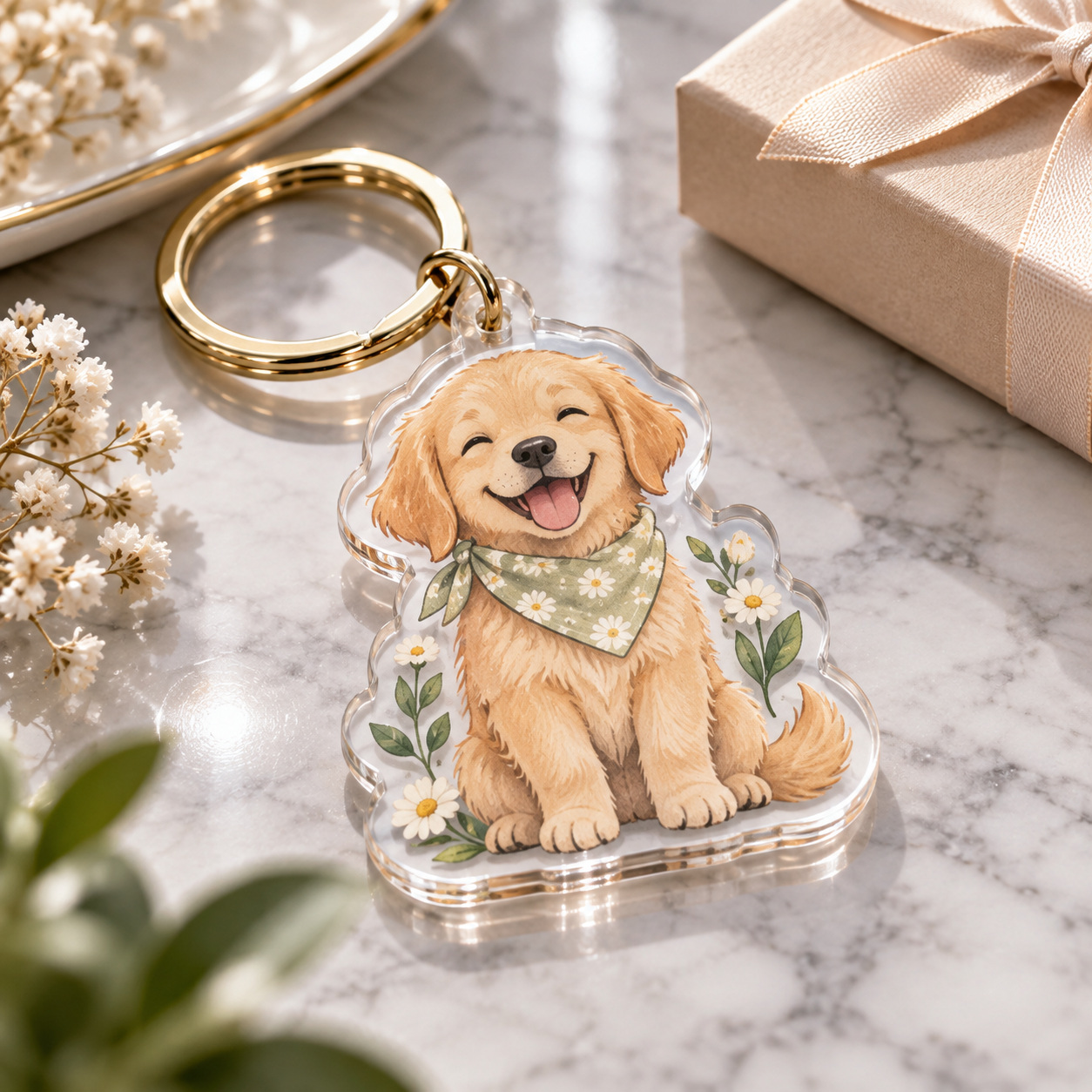 Personalised acrylic keychain