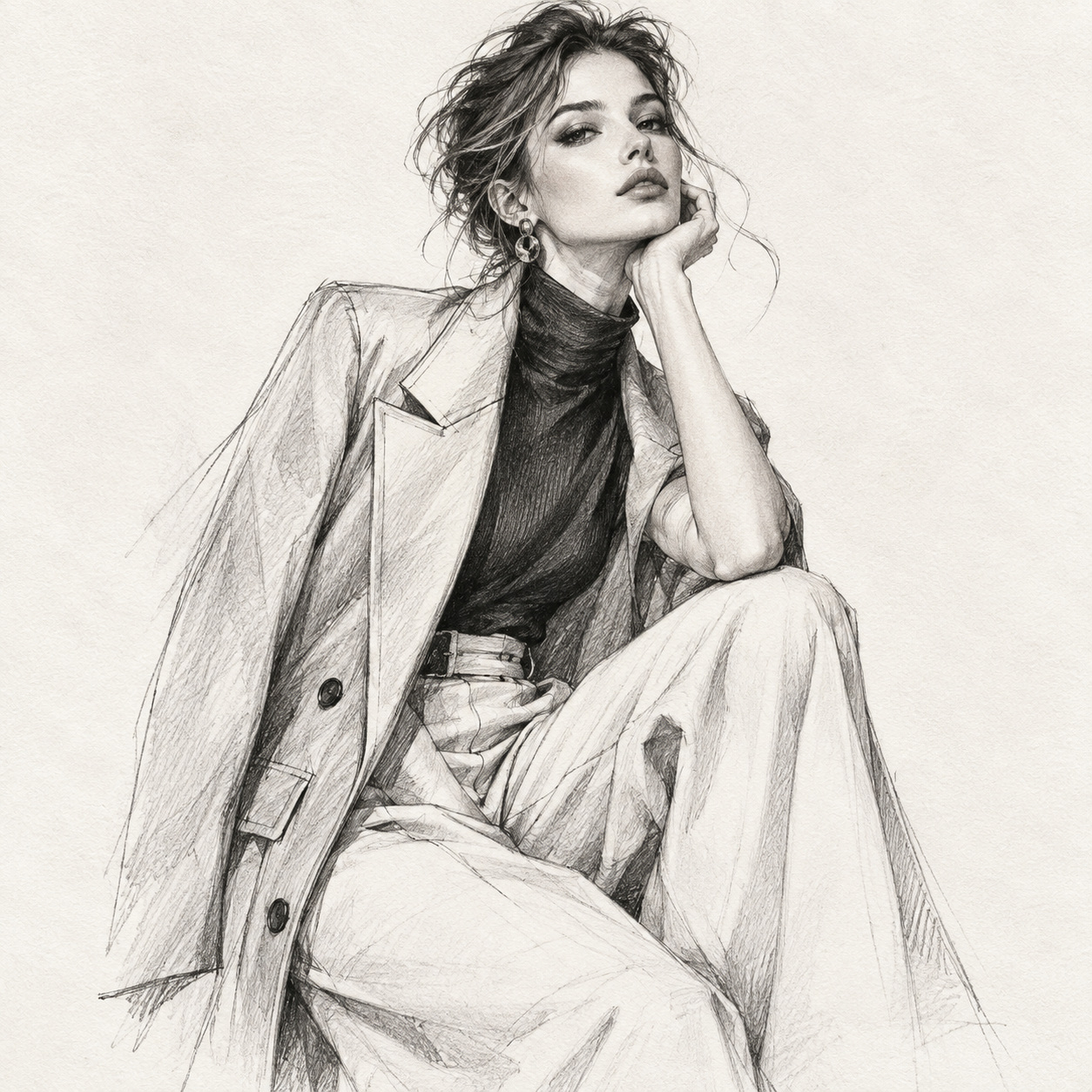 Fashion Pencil Illustration