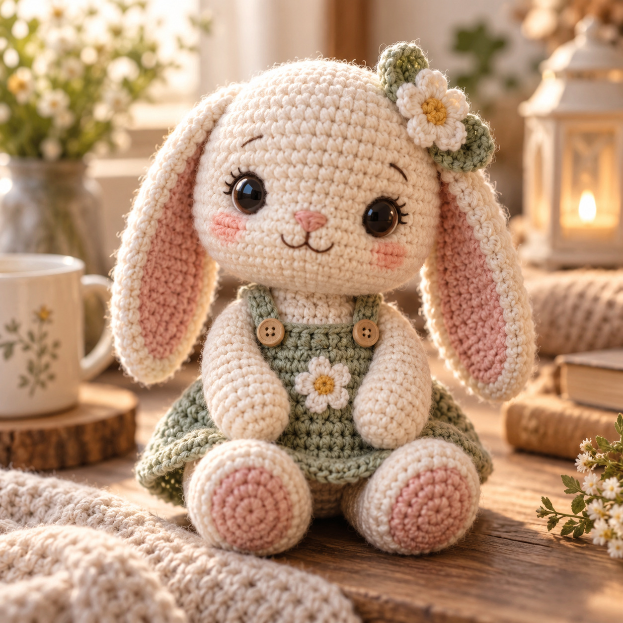 Crochet character doll — AI raster reference